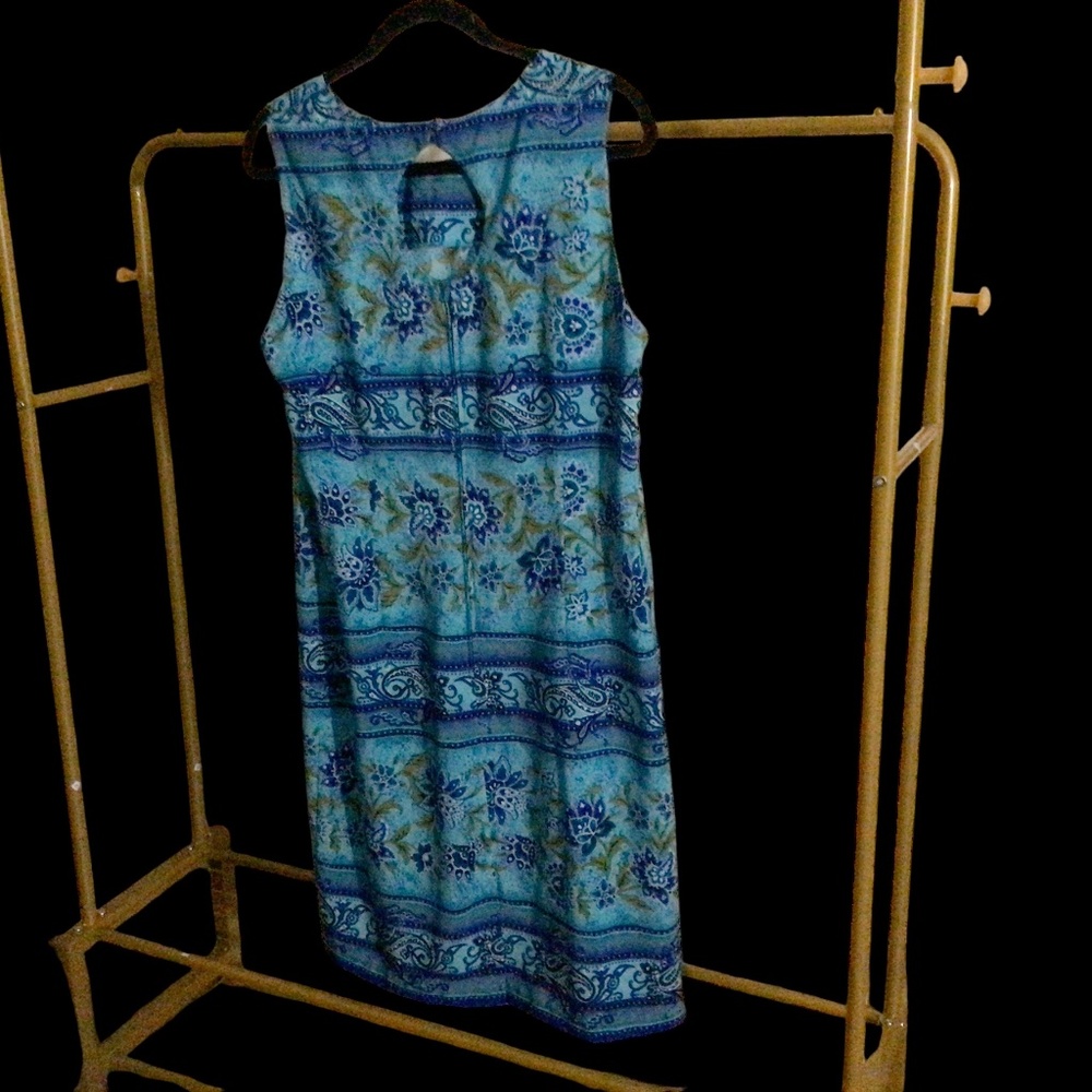 R&K, sleeveless, breezy summer dress, sz 14